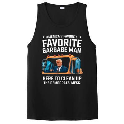 Trump AmericaS Favorite Garbage Man Trump In Trash Truck PosiCharge Competitor Tank