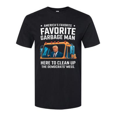 Trump AmericaS Favorite Garbage Man Trump In Trash Truck Softstyle CVC T-Shirt