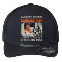 Trump AmericaS Favorite Garbage Man Trump In Trash Truck Flexfit Unipanel Trucker Cap