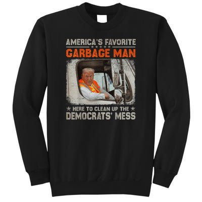 Trump AmericaS Favorite Garbage Man Trump In Trash Truck Sweatshirt