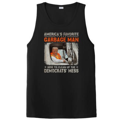 Trump AmericaS Favorite Garbage Man Trump In Trash Truck PosiCharge Competitor Tank