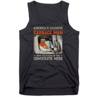 Trump AmericaS Favorite Garbage Man Trump In Trash Truck Tank Top