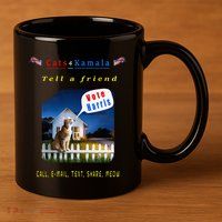 Tell A Friend Cat On A Fence Cats For Kamala 11oz C Handle Ceramic Mug
