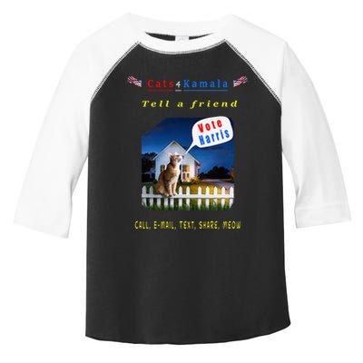 Tell A Friend Cat On A Fence Cats For Kamala Toddler Fine Jersey T-Shirt