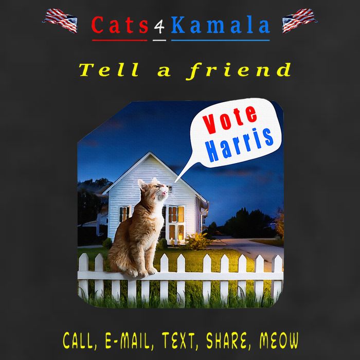 Tell A Friend Cat On A Fence Cats For Kamala Golf Towel