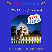 Tell A Friend Cat On A Fence Cats For Kamala 16 in Basic Backpack