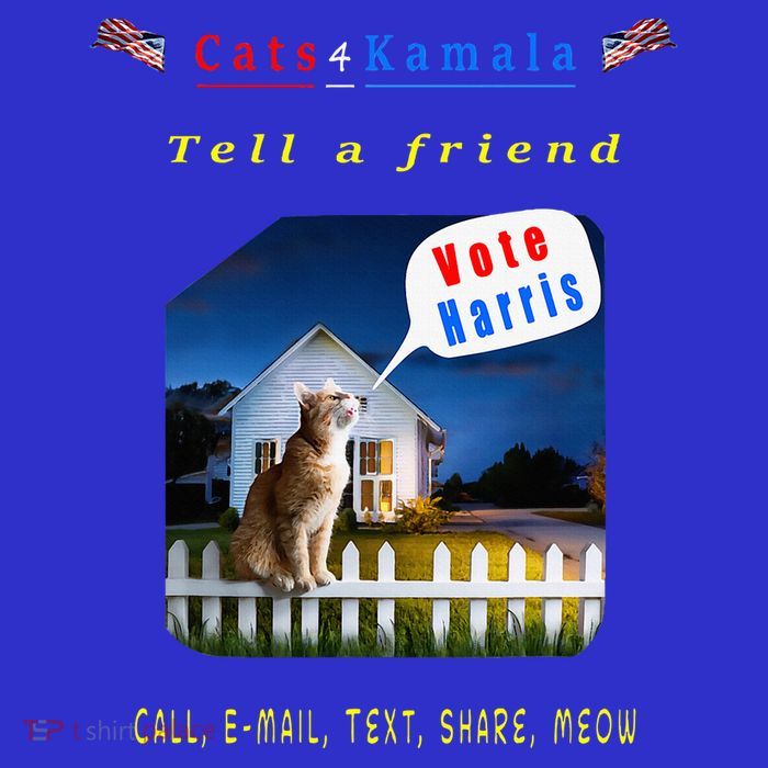 Tell A Friend Cat On A Fence Cats For Kamala Zip Tote Bag