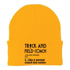 Track And Field Coach Definition Athletics Sports Knit Cap Winter Beanie