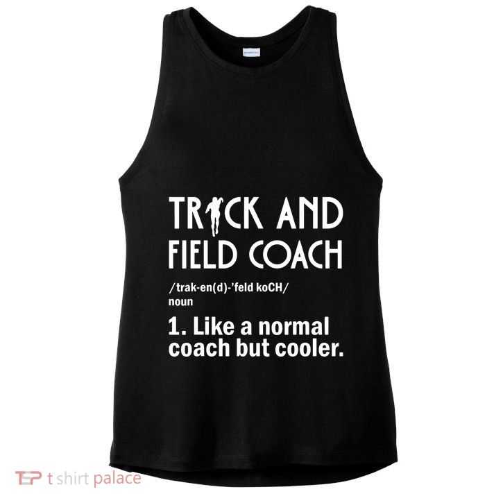 Track And Field Coach Definition Athletics Sports Ladies PosiCharge Tri-Blend Wicking Tank