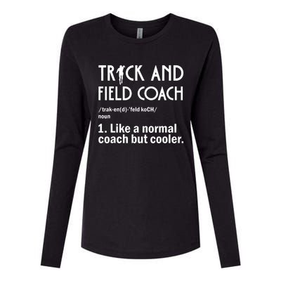 Track And Field Coach Definition Athletics Sports Womens Cotton Relaxed Long Sleeve T-Shirt