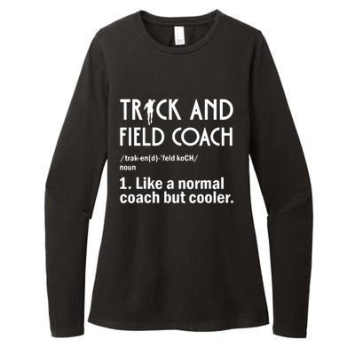 Track And Field Coach Definition Athletics Sports Womens CVC Long Sleeve Shirt