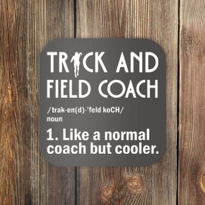 Track And Field Coach Definition Athletics Sports Coaster