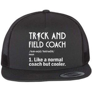 Track And Field Coach Definition Athletics Sports Flat Bill Trucker Hat