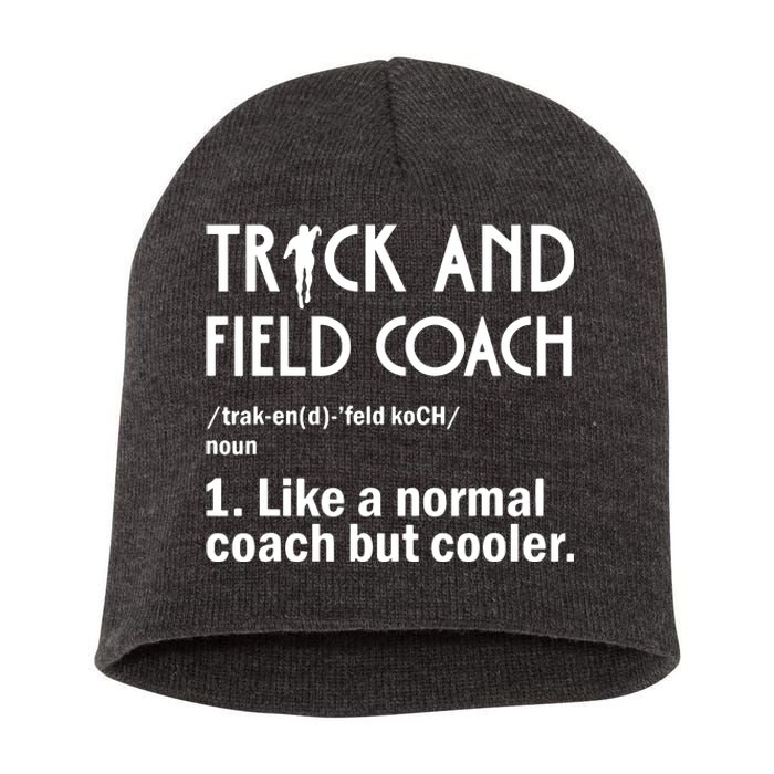 Track And Field Coach Definition Athletics Sports Short Acrylic Beanie