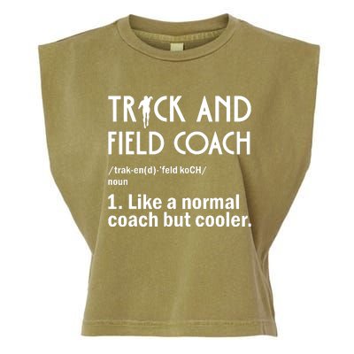 Track And Field Coach Definition Athletics Sports Garment-Dyed Women's Muscle Tee