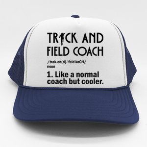 Track And Field Coach Definition Athletics Sports Trucker Hat