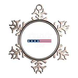 Trump American Flag Vote Trump Republican Us Flag Gift Metallic Star Ornament