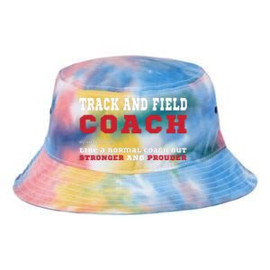 Track And Field Coach Sports Coaching Fun Definition Tie Dye Newport Bucket Hat