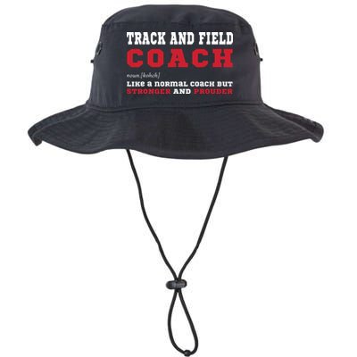 Track And Field Coach Sports Coaching Fun Definition Bucket Hat