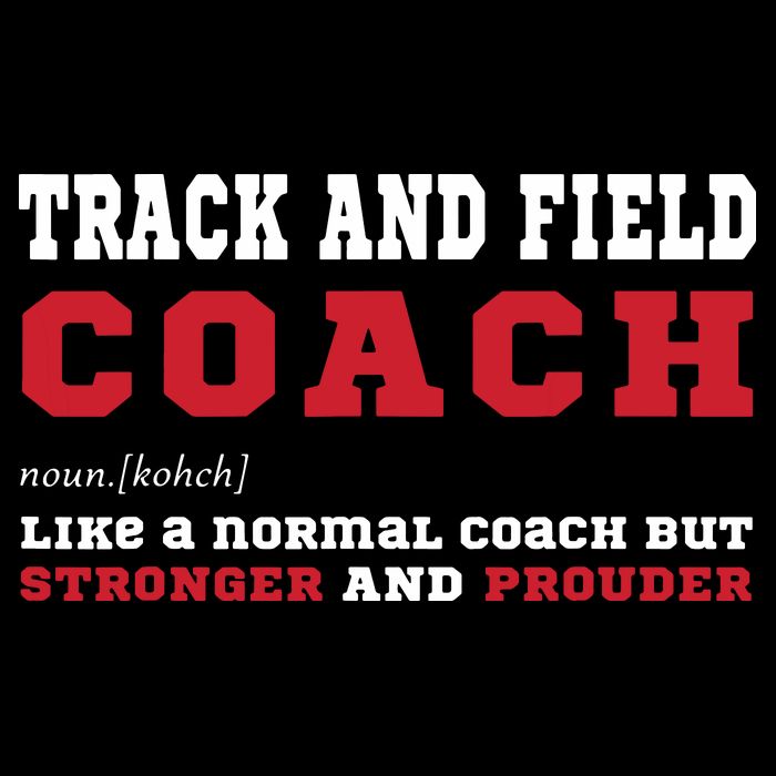 Track And Field Coach Sports Coaching Fun Definition 16 in Basic Backpack