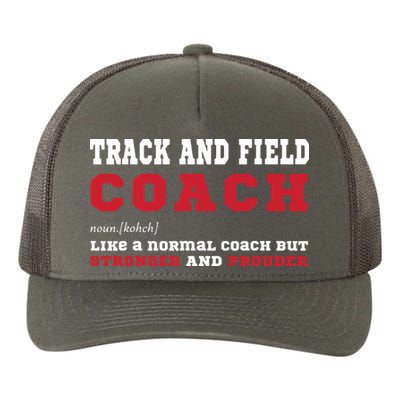 Track And Field Coach Sports Coaching Fun Definition Yupoong Adult 5-Panel Trucker Hat