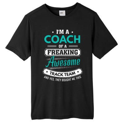 Track And Field Coach Track Team Coach Gift Tall Fusion ChromaSoft Performance T-Shirt