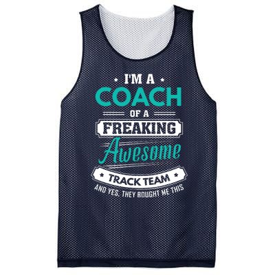 Track And Field Coach Track Team Coach Gift Mesh Reversible Basketball Jersey Tank