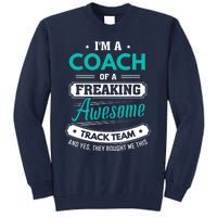 Track And Field Coach Track Team Coach Gift Tall Sweatshirt