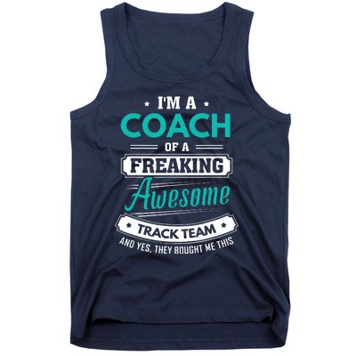 Track And Field Coach Track Team Coach Gift Tank Top