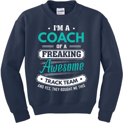 Track And Field Coach Track Team Coach Gift Kids Sweatshirt