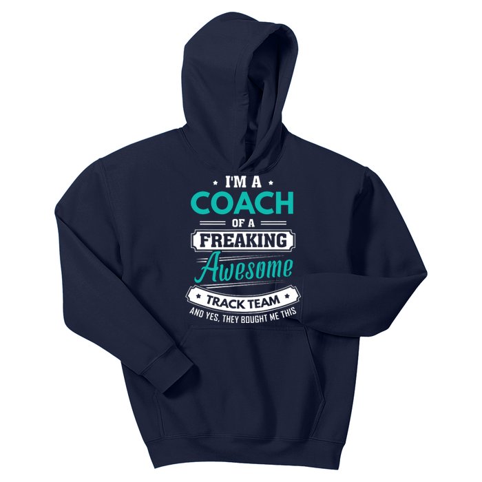 Track And Field Coach Track Team Coach Gift Kids Hoodie