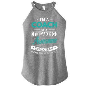 Track And Field Coach Track Team Coach Gift Women's Perfect Tri Rocker Tank