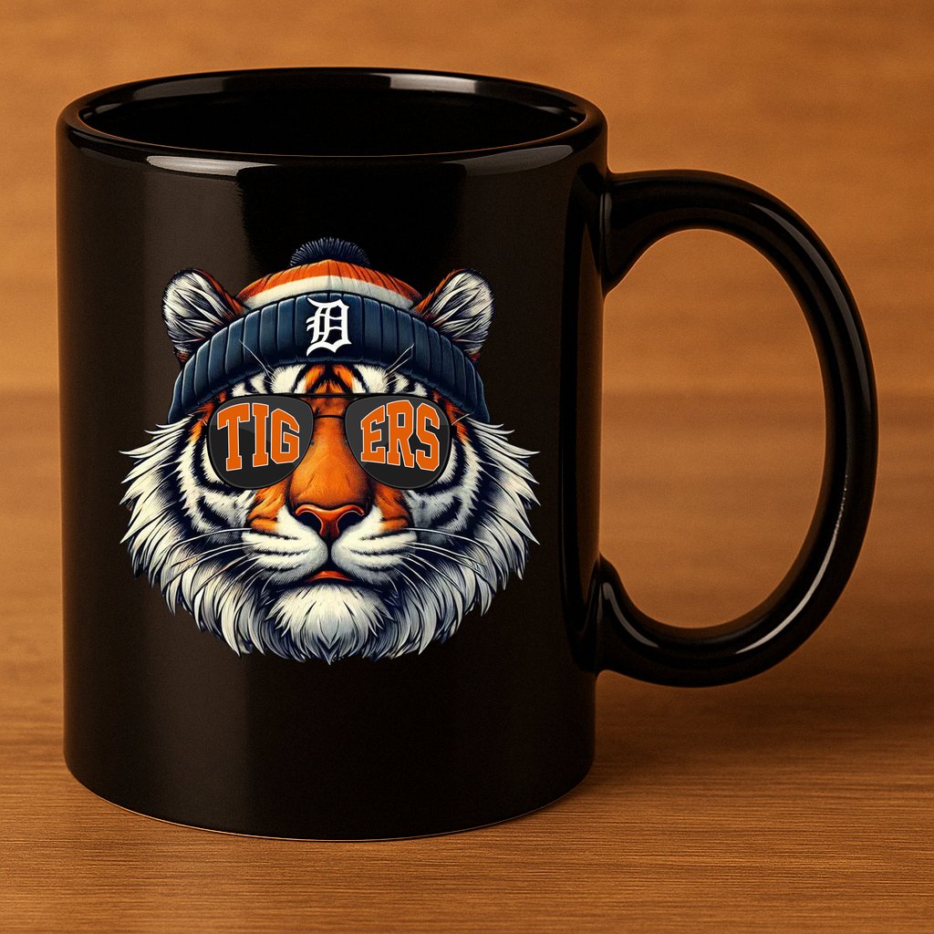 Tigers Apparel Fan Illustration 11oz C Handle Ceramic Mug