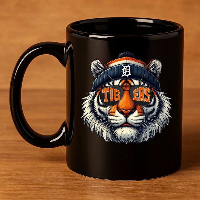 Tigers Apparel Fan Illustration 11oz C Handle Ceramic Mug
