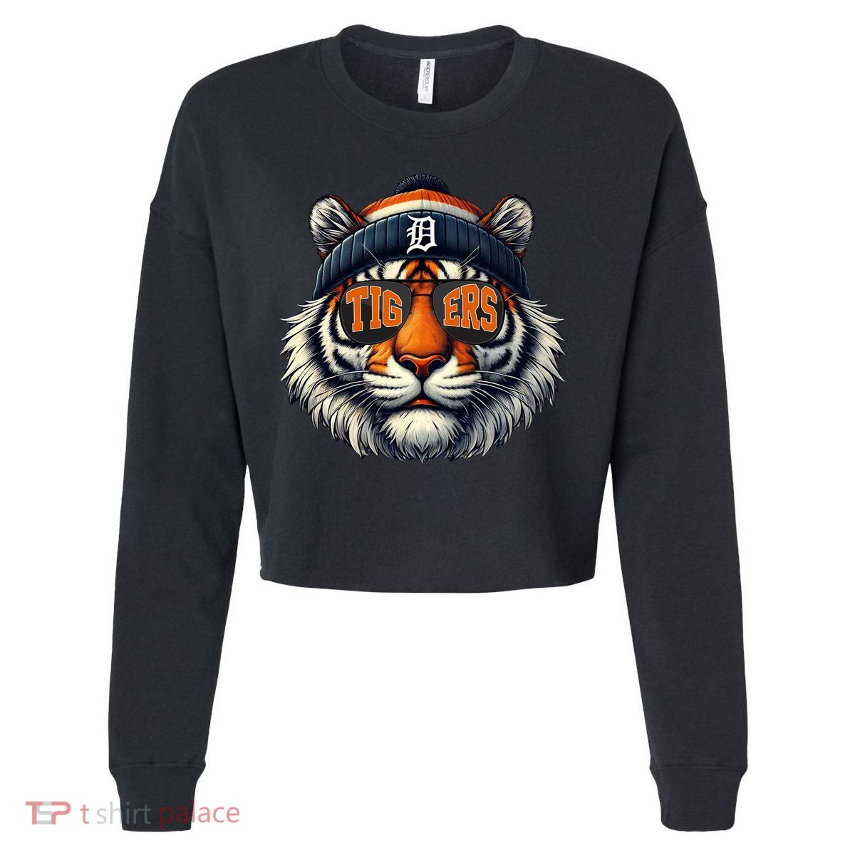 Tigers Apparel Fan Illustration Cropped Pullover Crew