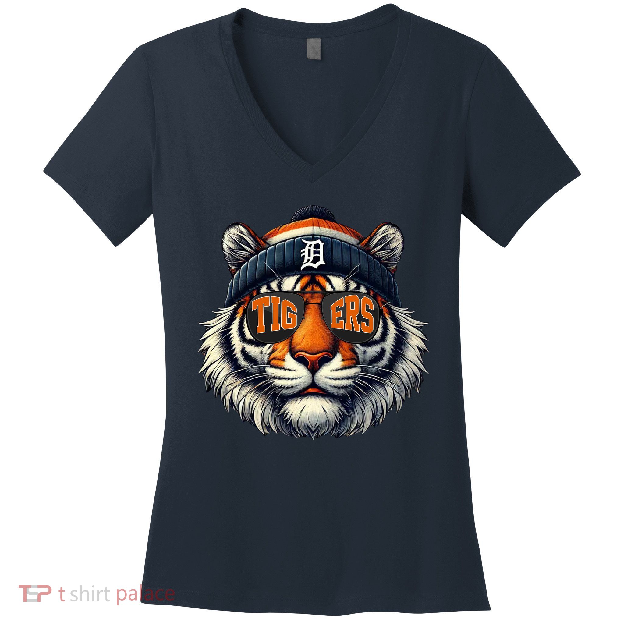 Tigers Apparel Fan Illustration Women's V-Neck T-Shirt