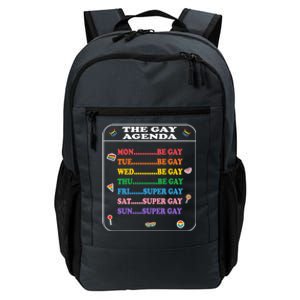 The Agenda Funny Pride Weekly Calendar Lgbtq Days Great Gift Daily Commute Backpack