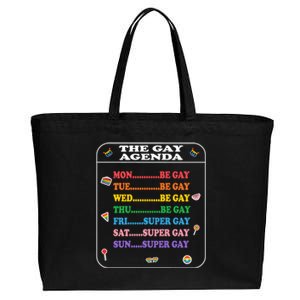 The Agenda Funny Pride Weekly Calendar Lgbtq Days Great Gift Cotton Canvas Jumbo Tote