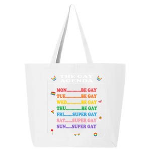 The Agenda Funny Pride Weekly Calendar Lgbtq Days Great Gift 25L Jumbo Tote