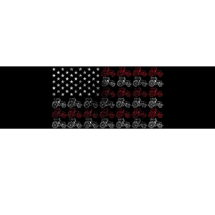 Tractor American Flag Farmer Bumper Sticker