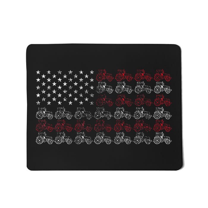 Tractor American Flag Farmer Mousepad