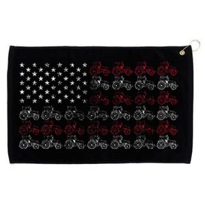 Tractor American Flag Farmer Grommeted Golf Towel