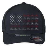 Tractor American Flag Farmer Flexfit Unipanel Trucker Cap