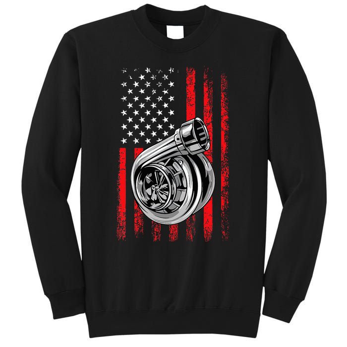 Turbo American Flag Racing Turbo Sweatshirt