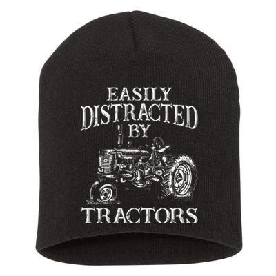 Tractor Art For Women Farming Agriculture Farmer Truck Short Acrylic Beanie