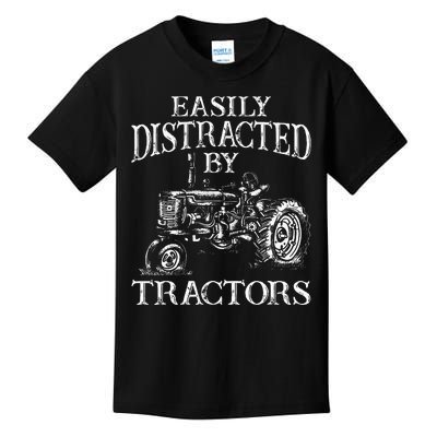 Tractor Art For Women Farming Agriculture Farmer Truck Kids T-Shirt