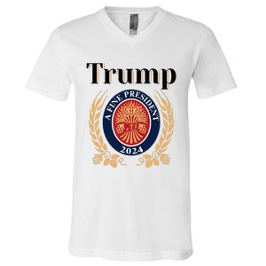 Trump A Fine President 2024 Reelection 2024 V-Neck T-Shirt