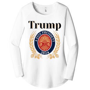 Trump A Fine President 2024 Reelection 2024 Women's Perfect Tri Tunic Long Sleeve Shirt