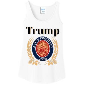 Trump A Fine President 2024 Reelection 2024 Ladies Essential Tank