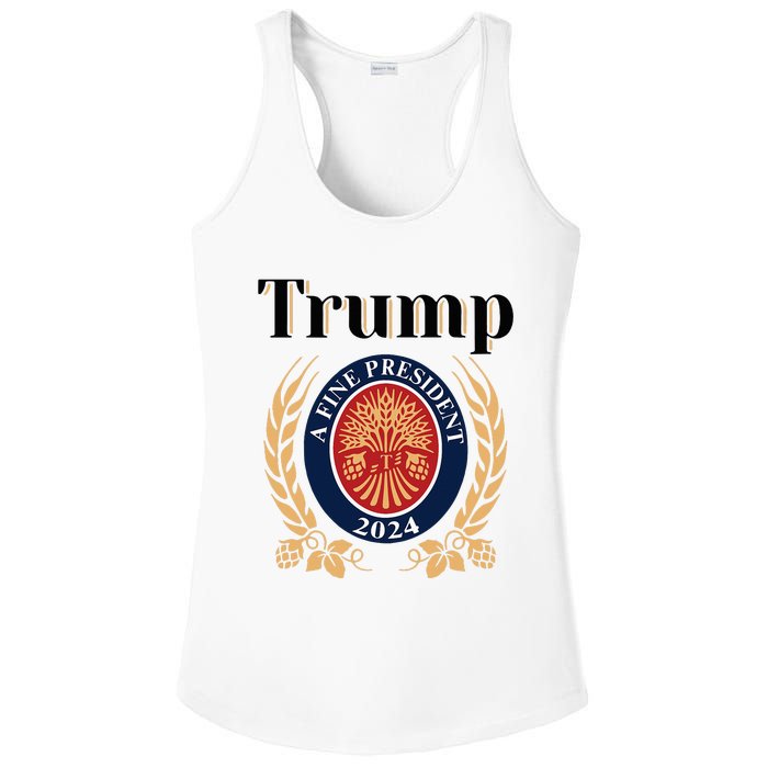 Trump A Fine President 2024 Reelection 2024 Ladies PosiCharge Competitor Racerback Tank